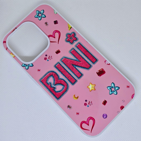 Bini Pink Name iPhone 15 Pro Case