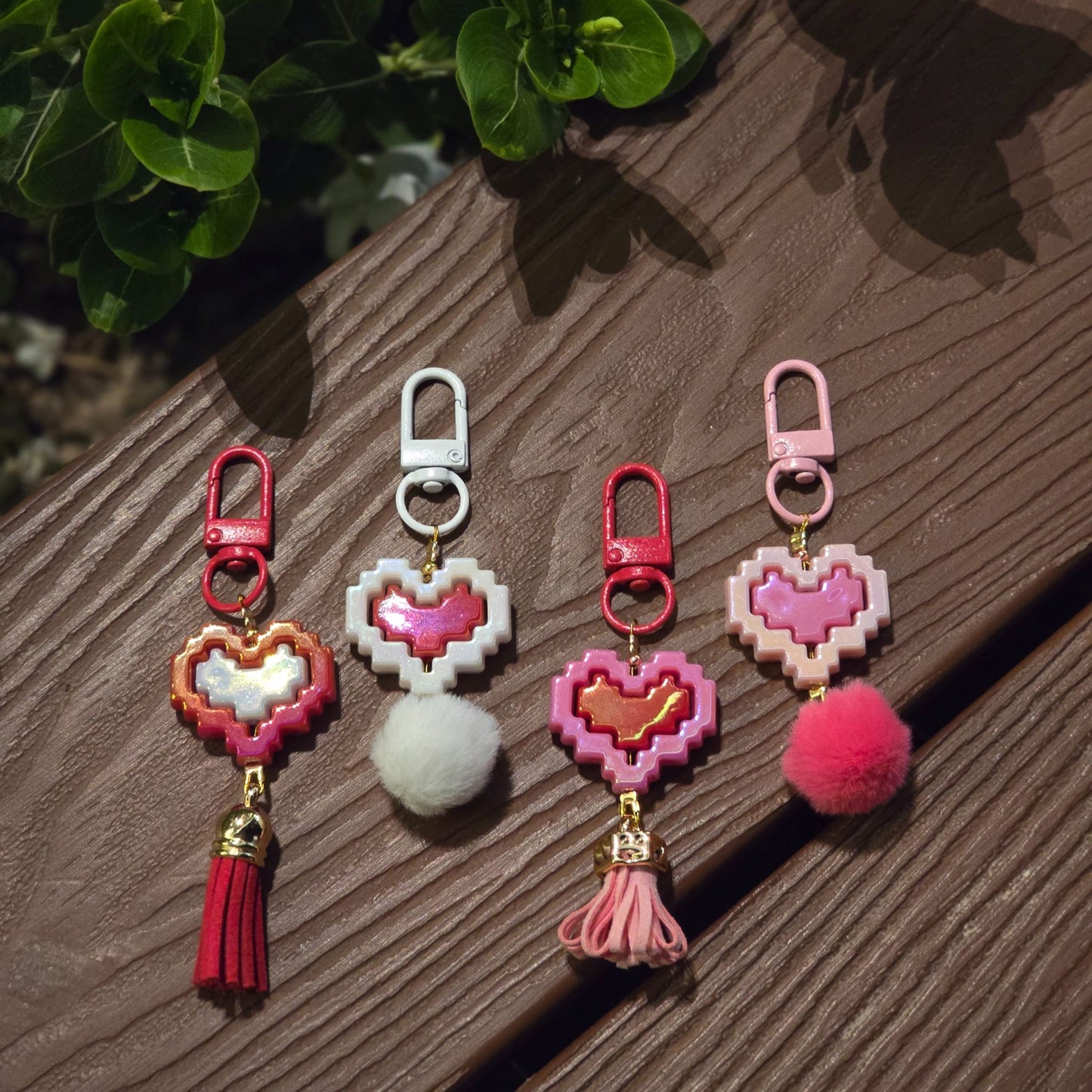 Pixel Heart Charm