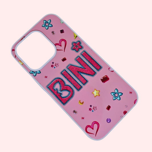 Bini Pink Name iPhone 15 Pro Case