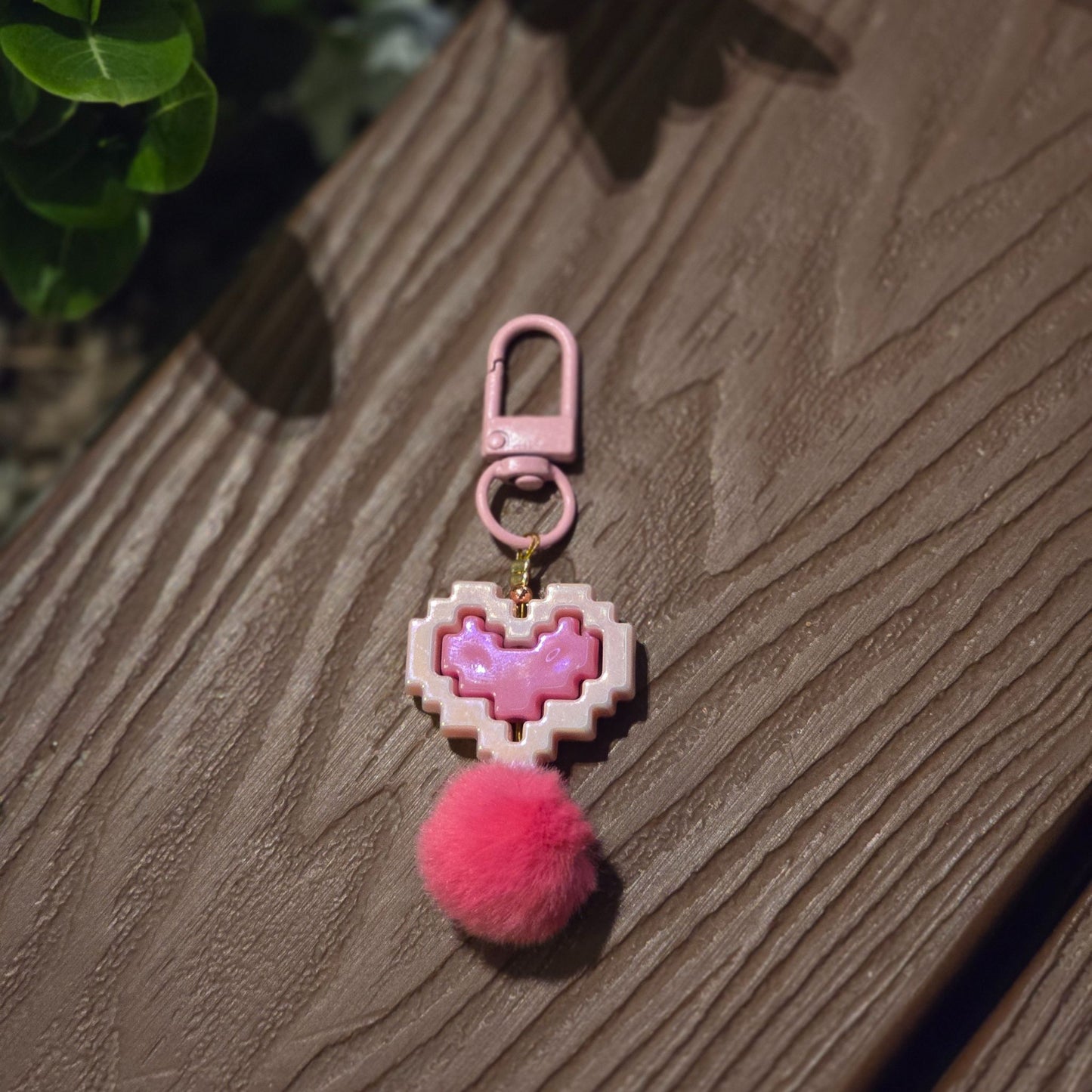 Pixel Heart Charm