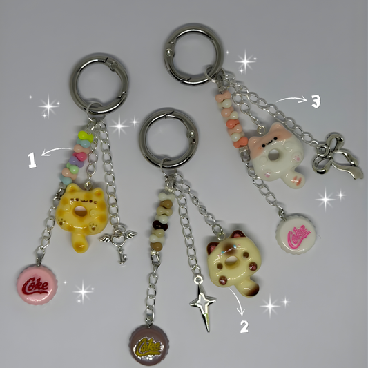 Donut Cat Charm